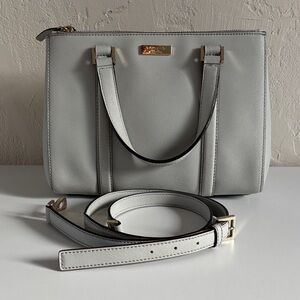 Kate Spade Elegant Light Gray Shoulder Bag